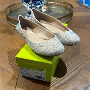 Gianni Bini Sparkling Cream Flats